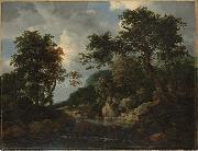 Jacob van Ruisdael The Forest Stream Sweden oil painting artist